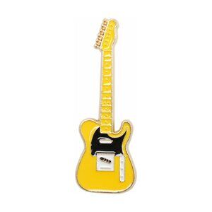 Yellow T-Style Electric Guitar - 50s Jazz Rock Punk Music Instrument Apparel NWT